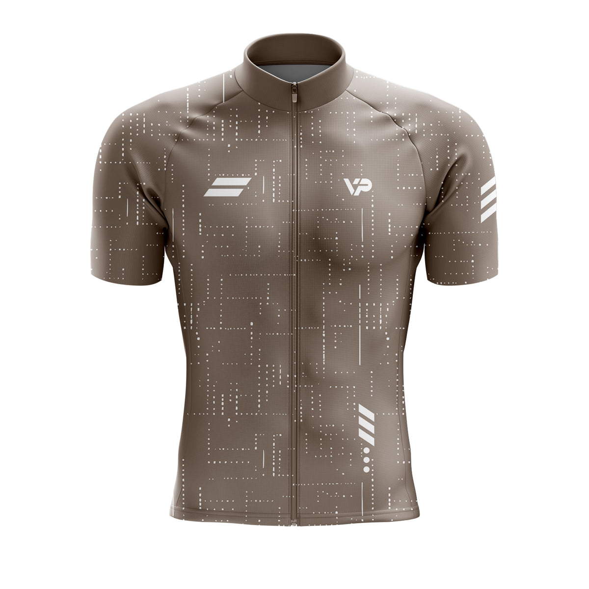 Mocha Brown Cycling Jersey
