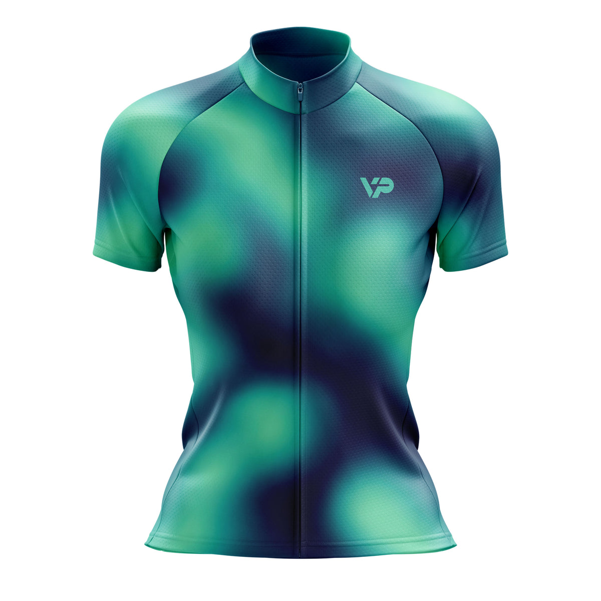 Women's Teal Gradient Cycling Kit