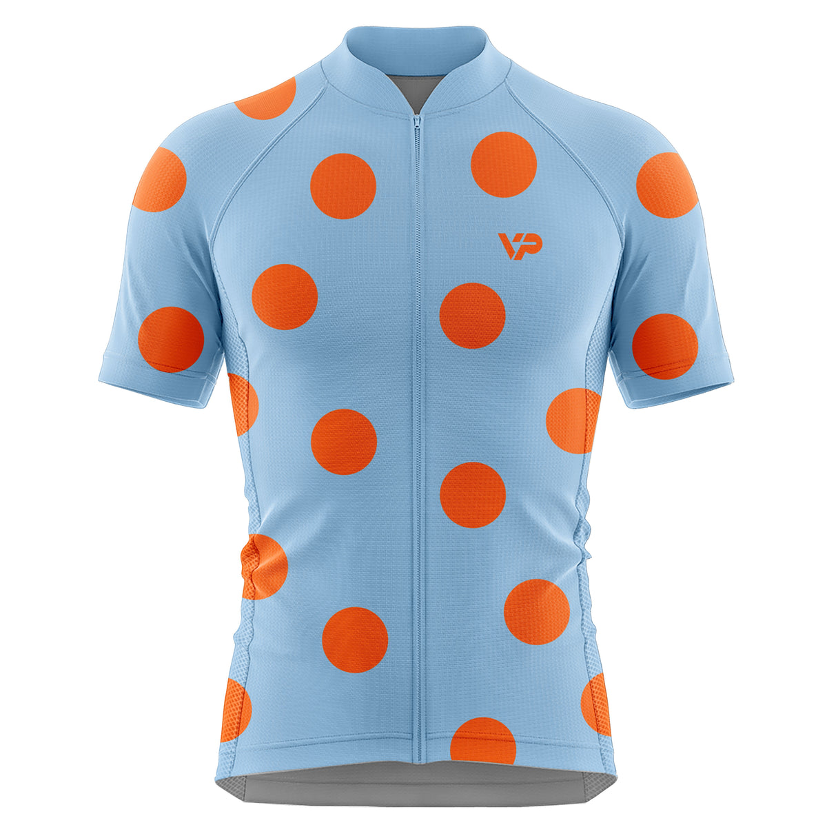 Light Blue Dots Cycling Kit