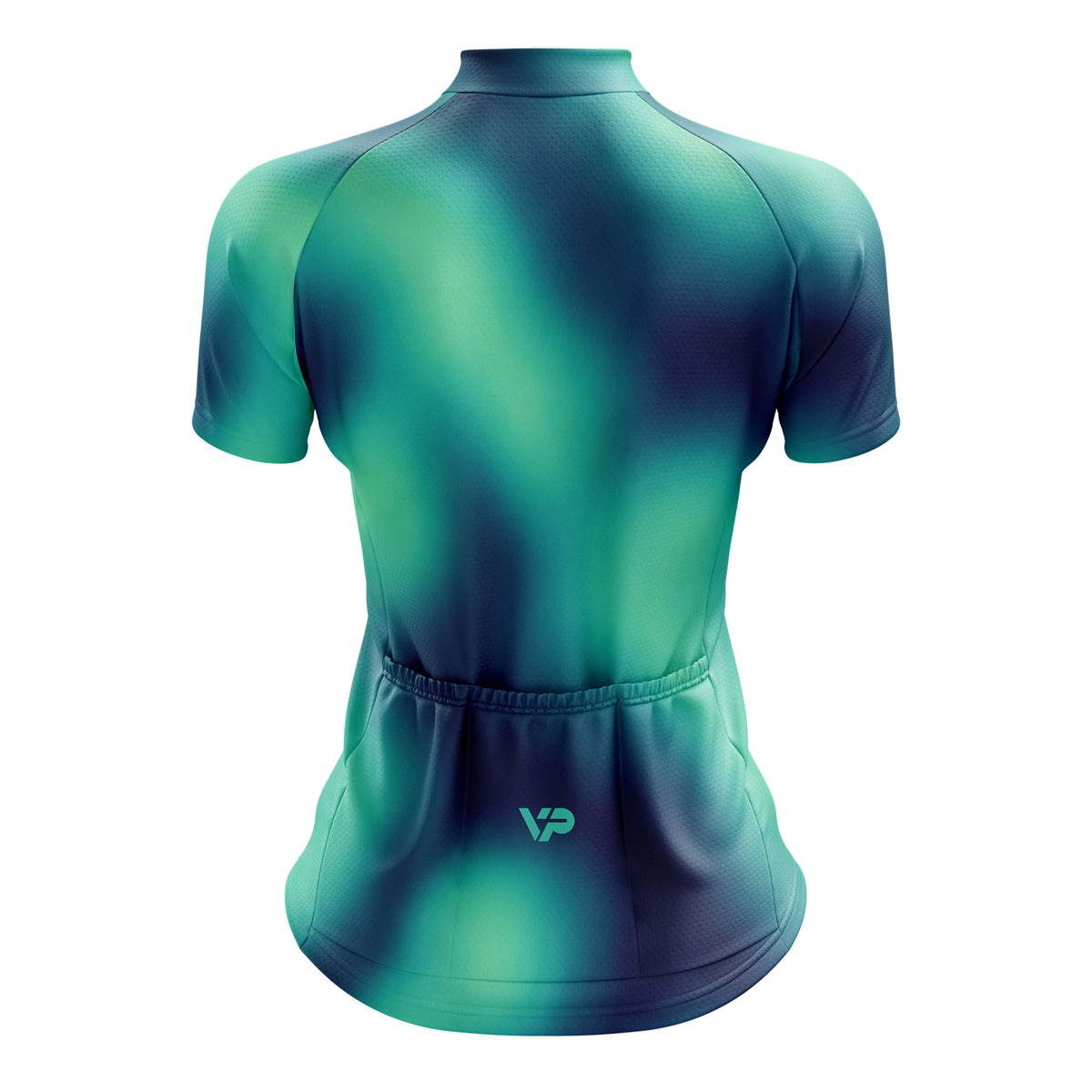 Women's Teal Gradient Cycling Kit