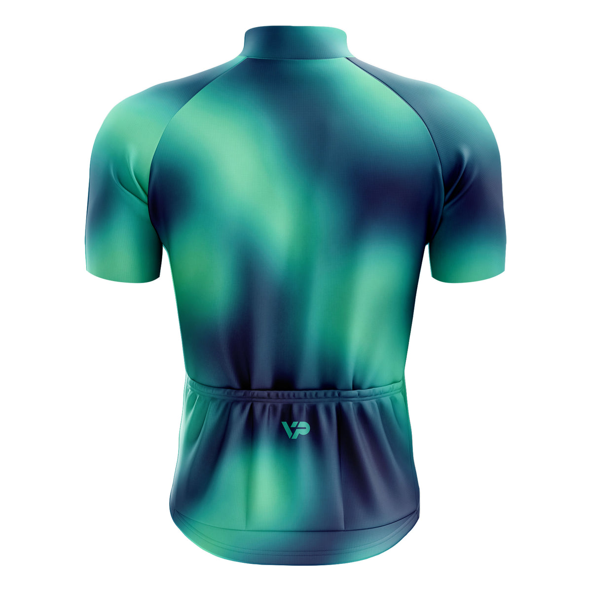 Teal Gradient Cycling Jersey