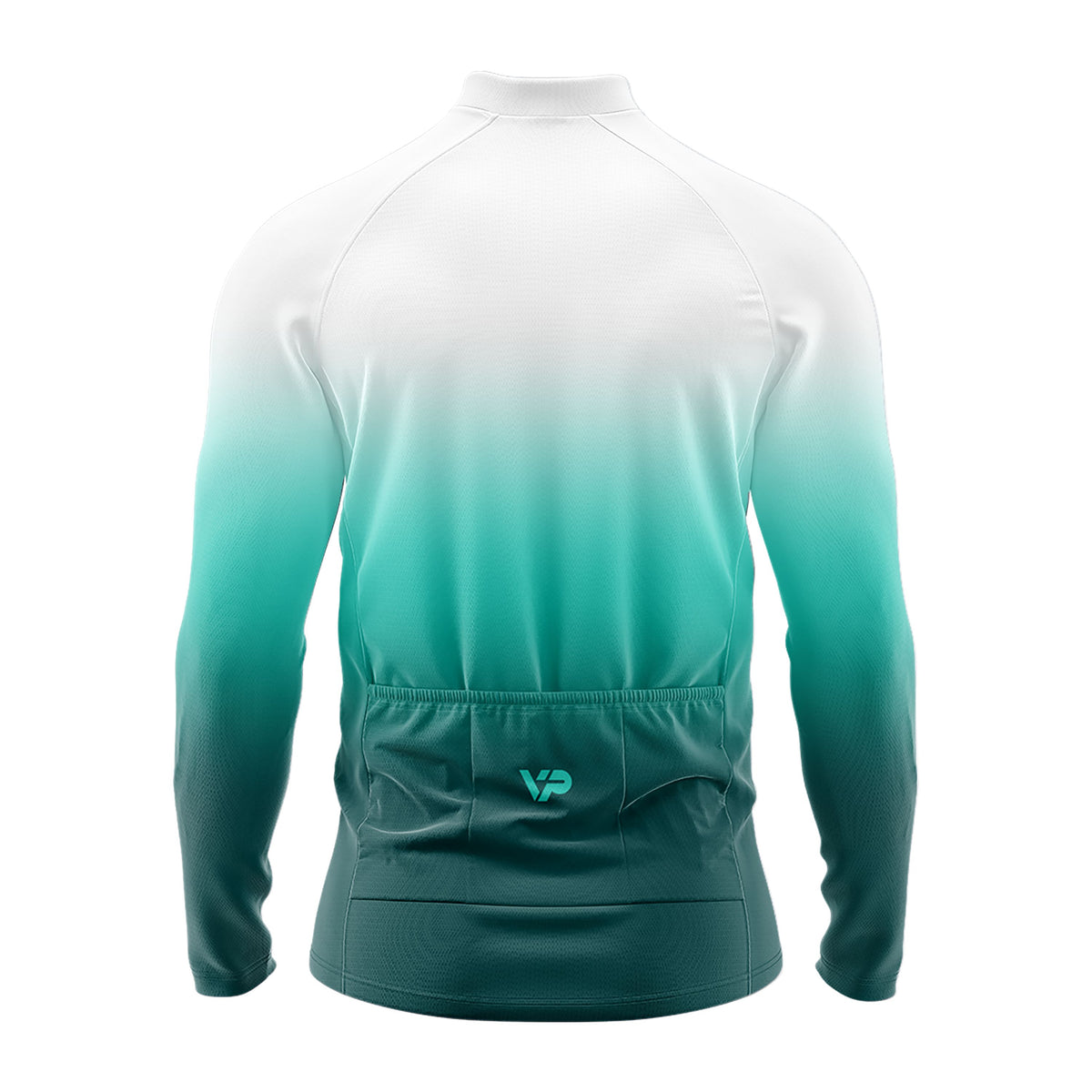 Schwarzes Langarm -Radsporttrikot