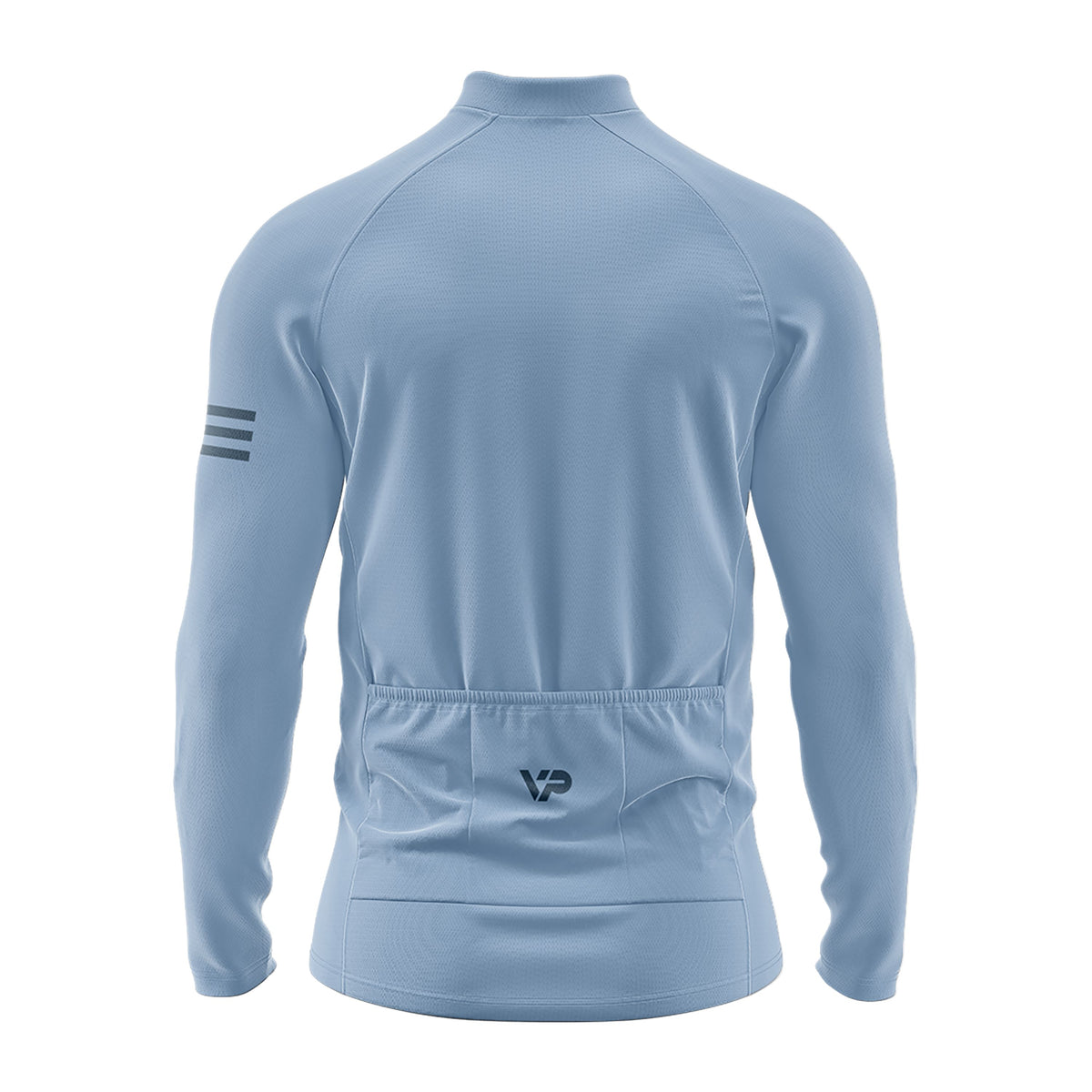 Schwarzes Langarm -Radsporttrikot