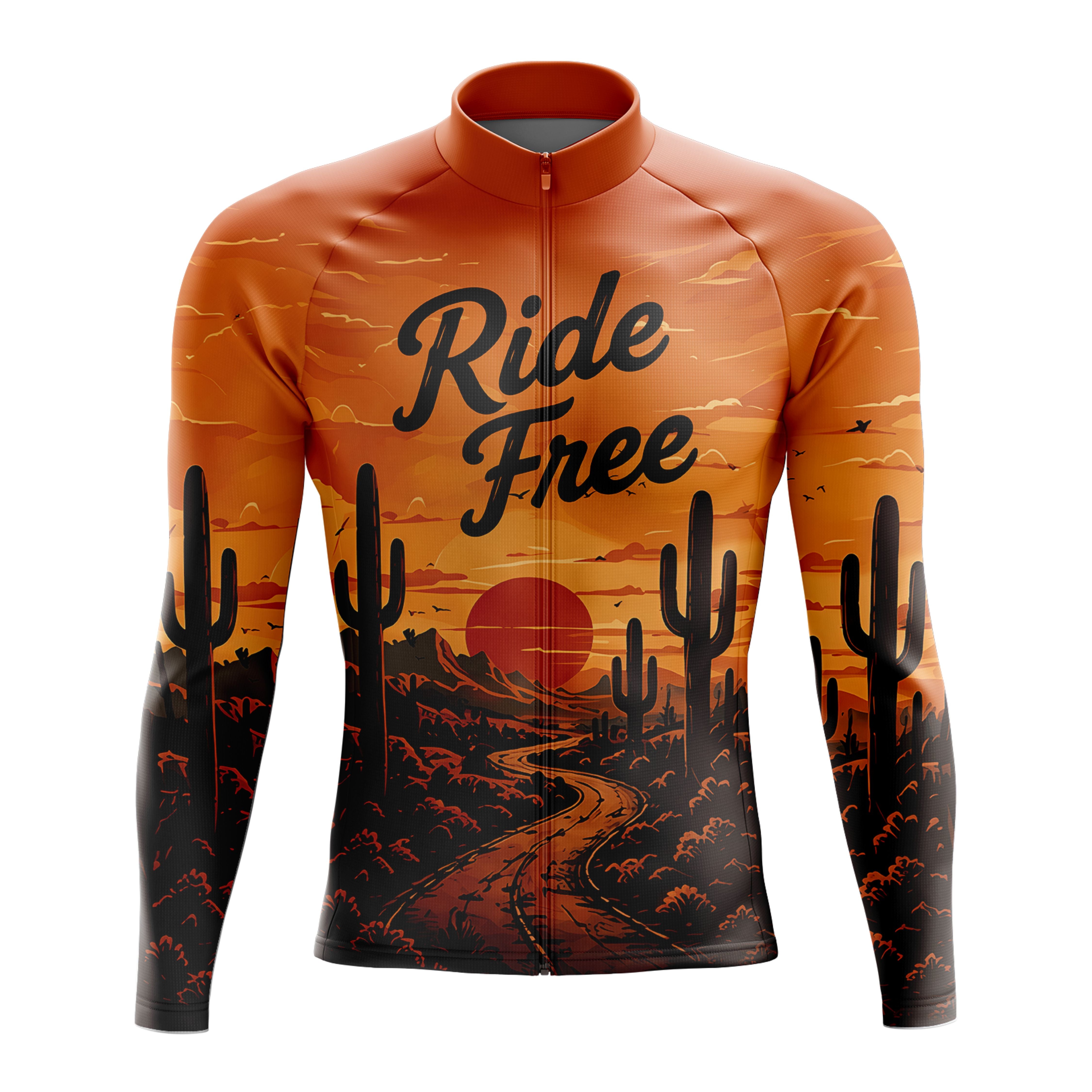 Ride Free Long Sleeve Cycling Jersey
