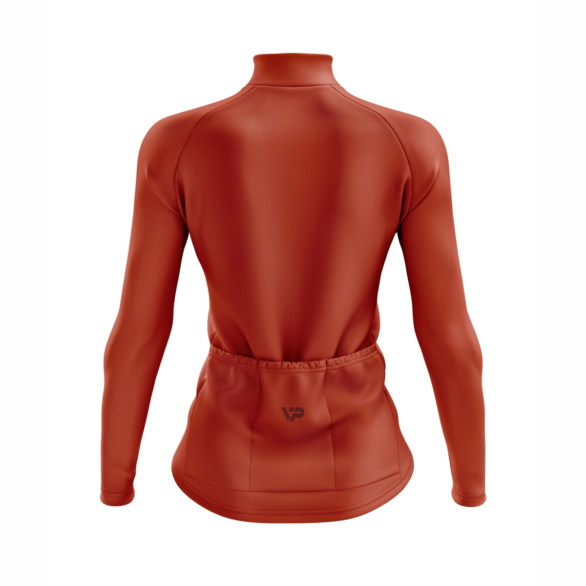 Orange -Gradient Langarm -Radsport -Trikot