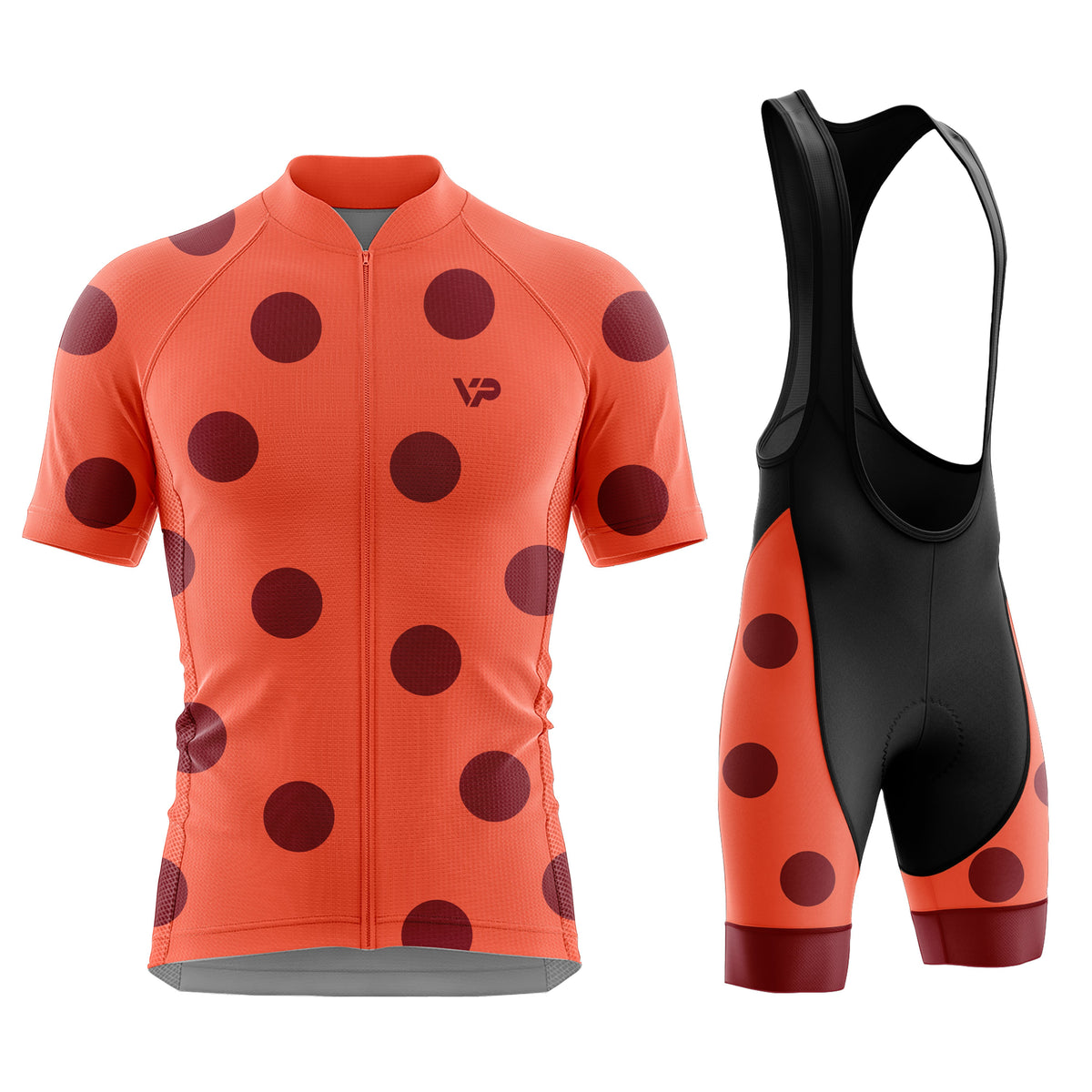 Coral Dots Cycling Kit