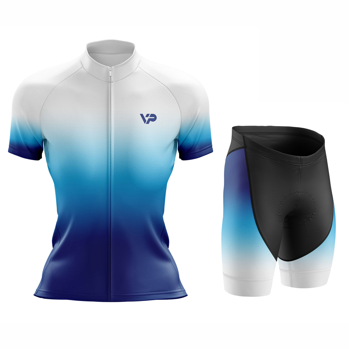 Women's Aqua Gradient Cycling Kit