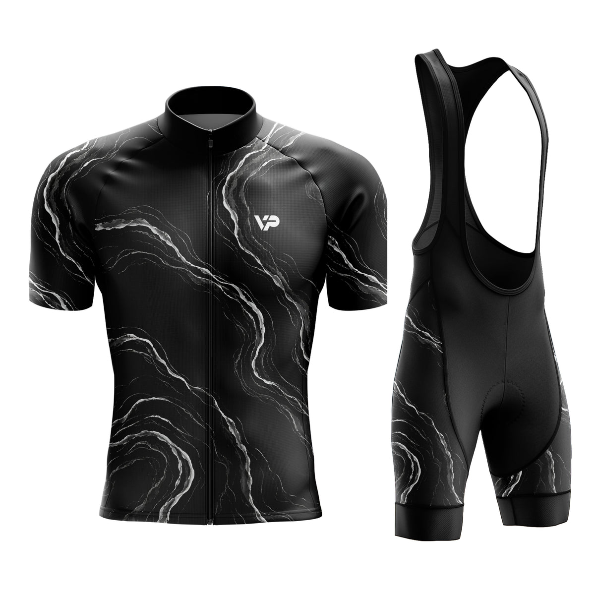 Black Waves Cycling Kit
