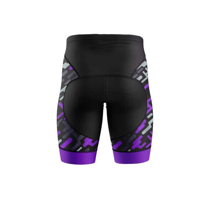 Women's Purple Pattern Cycling Shorts