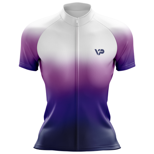 Women's Purple Gradient Cycling Kit