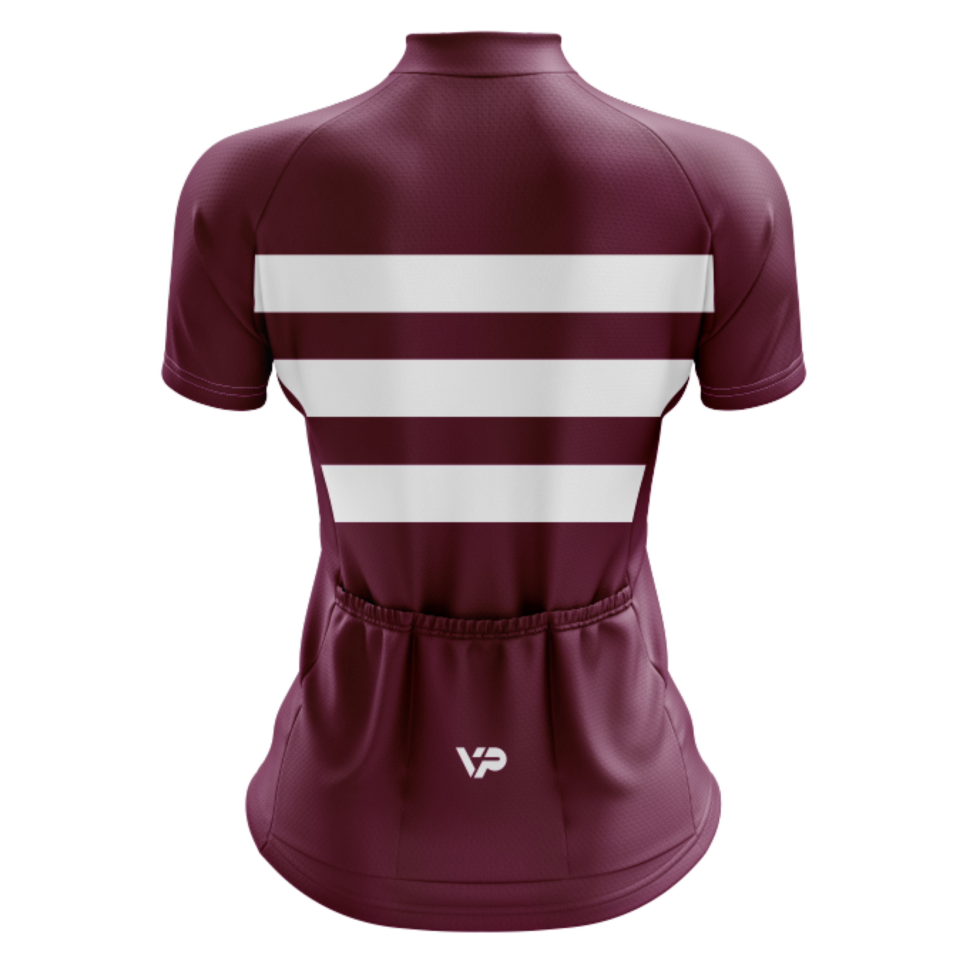 Women's Burgundy Lines Cycling Jersey