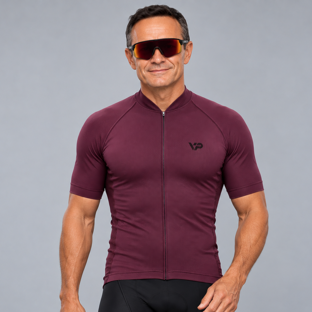 Burgundy VP Cycling Jersey