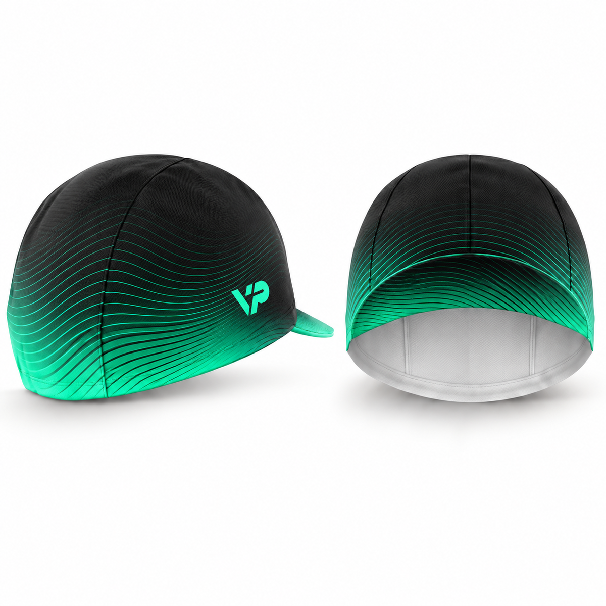 Cycling Cap Quick Dry - Turquoise Wave