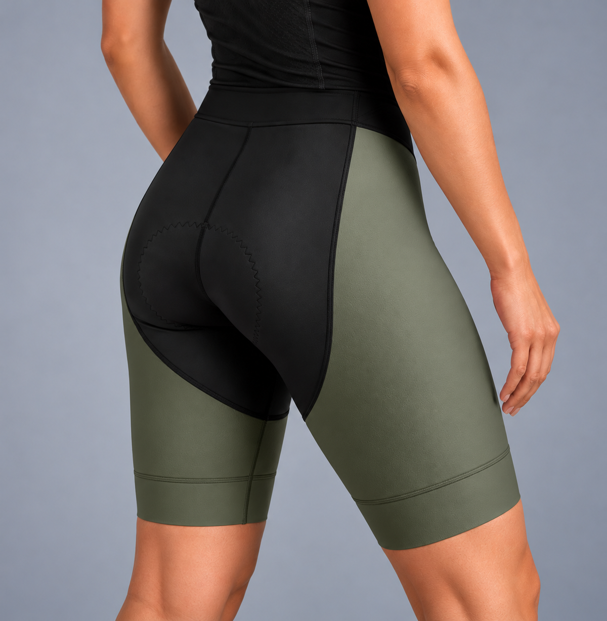 Women's Khaki Cycling Shorts
