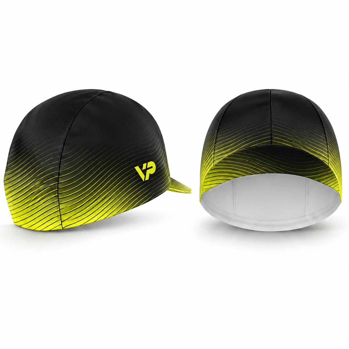 Cycling Cap Quick Dry - Yellow Wave