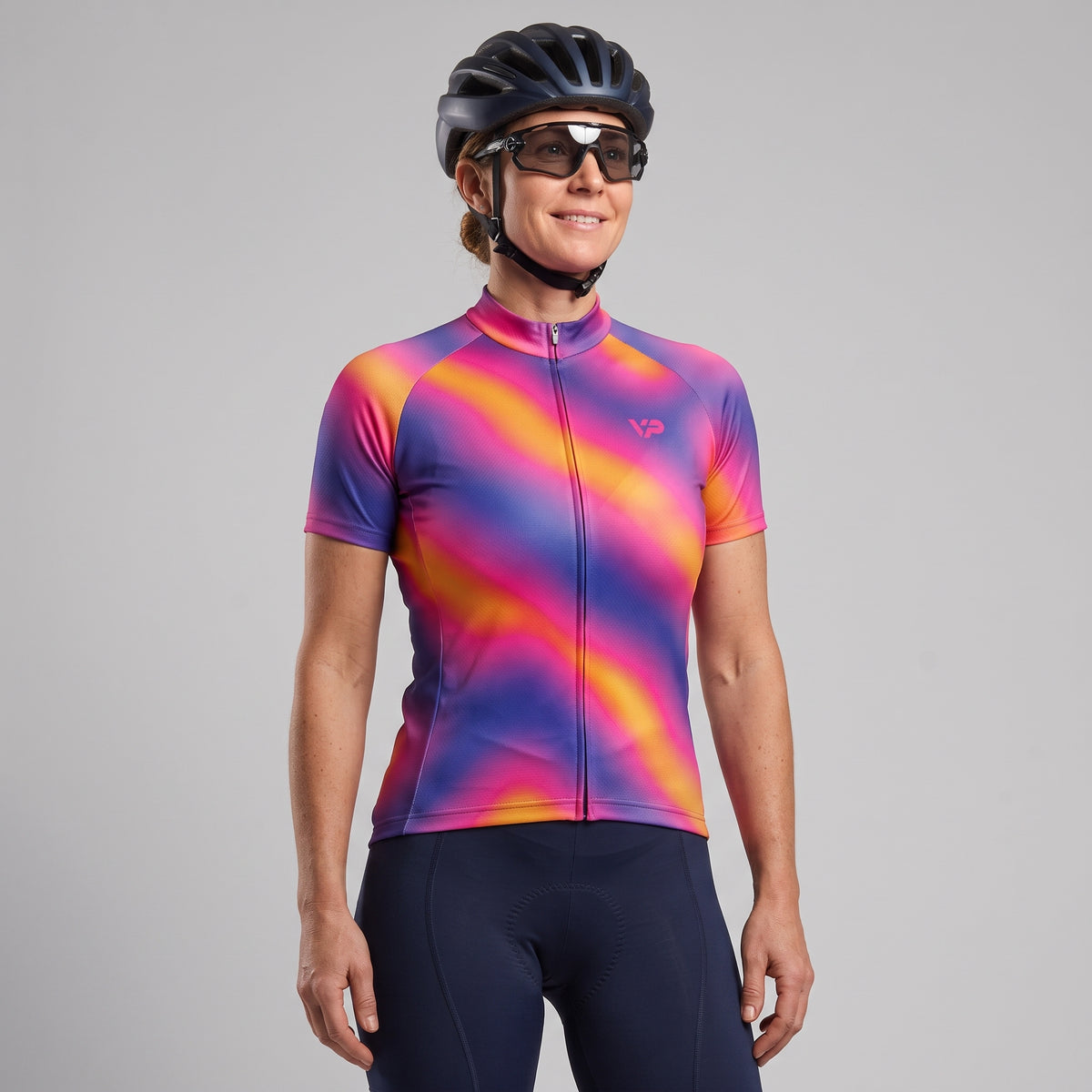 Women's Purple Gradient Cycling Kit