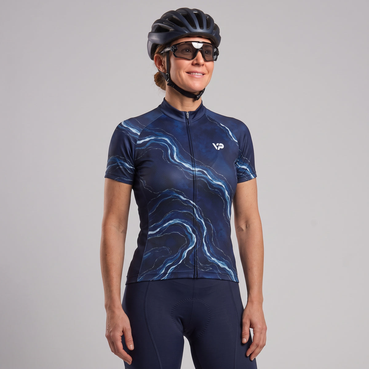 Women's Blue Waves Cycling Kit