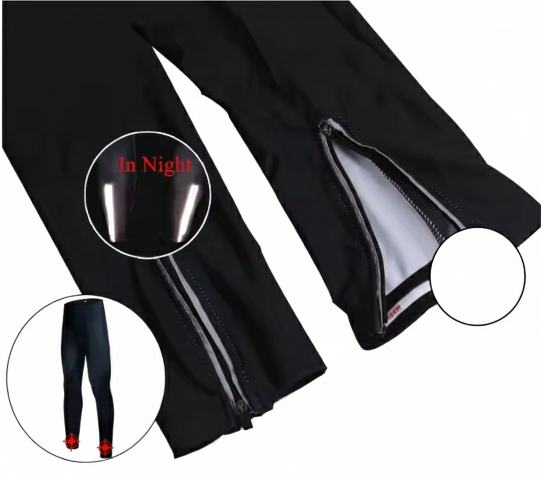 Winter Biking Pants with Padding Thermo Fleece