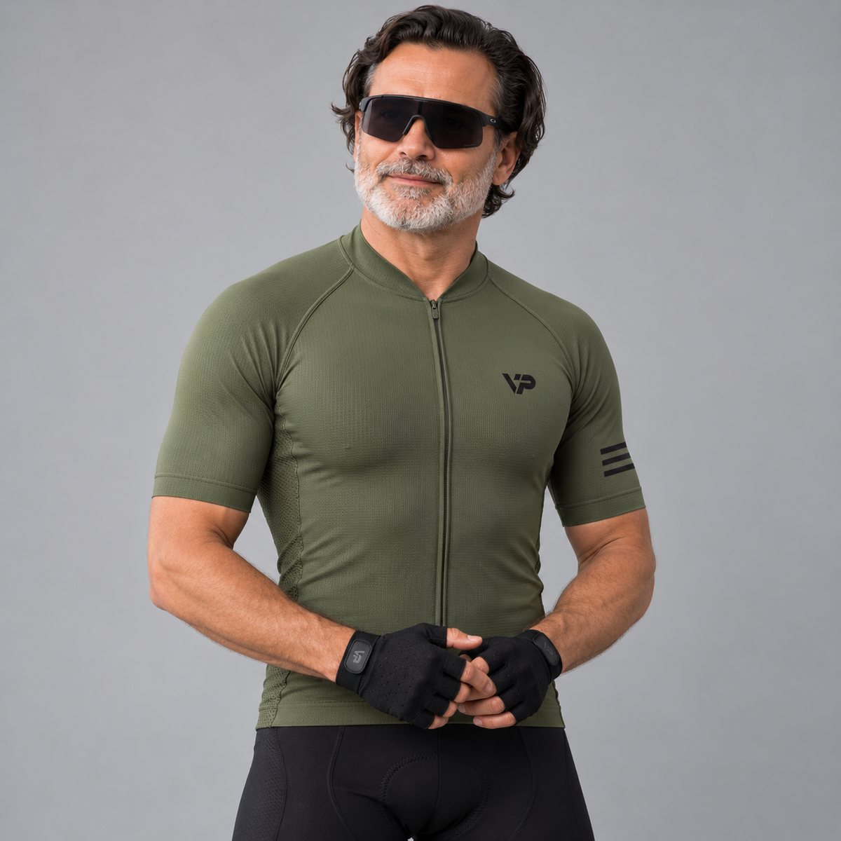 Khaki Cycling Jersey