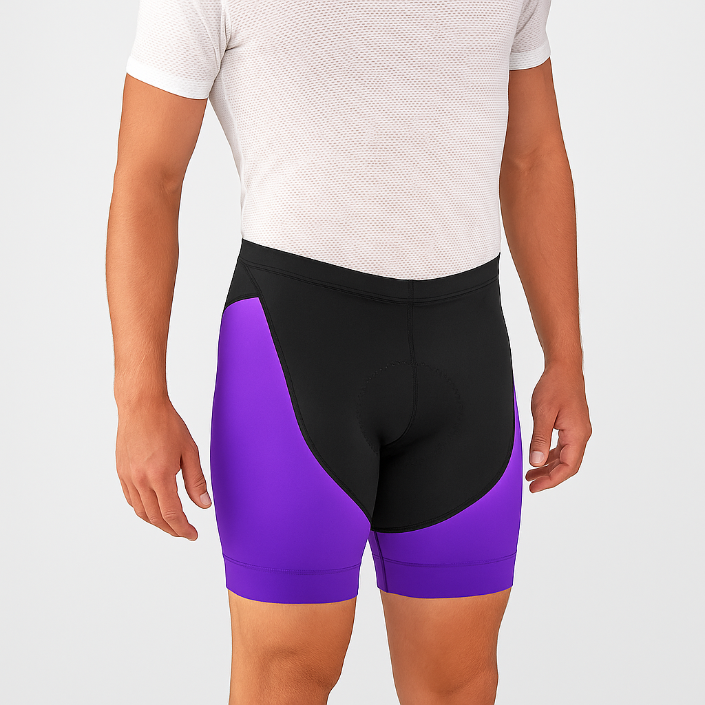 Purple Gel Padded Cycling Shorts 1