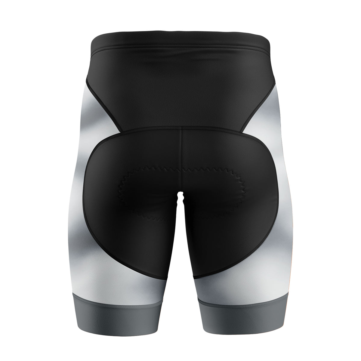 Women's Grey Gradient Cycling Shorts-Victory Peak Cycling - 30% off now
