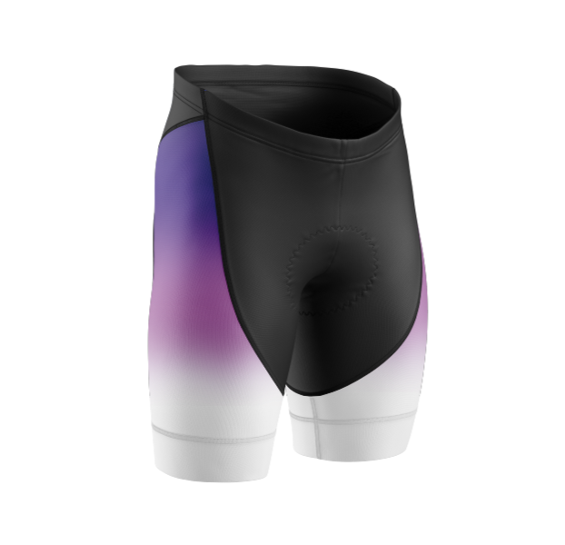 Women's Purple Gradient Cycling Shorts