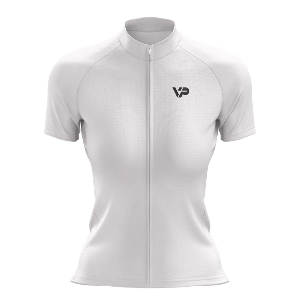 Women's White Cycling Jersey