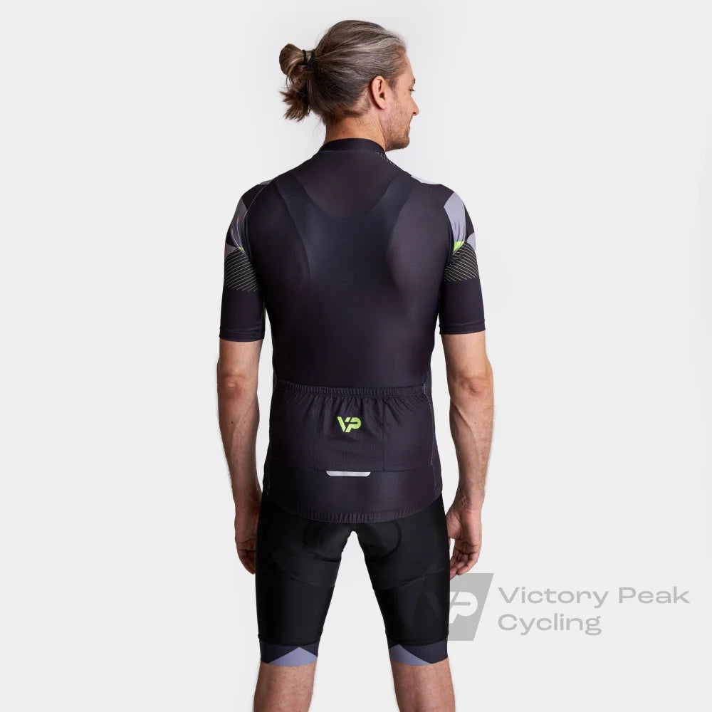 Victory Peak Best Mens Black Cycling Jersey VP1