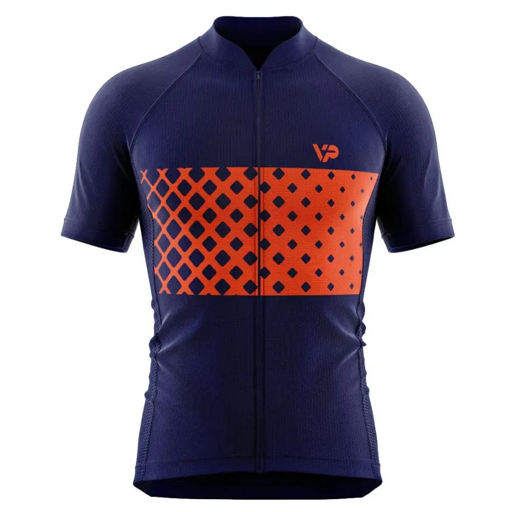 Victory Peak Best Mens Blue Cycling Kit VP9 - Red Detail