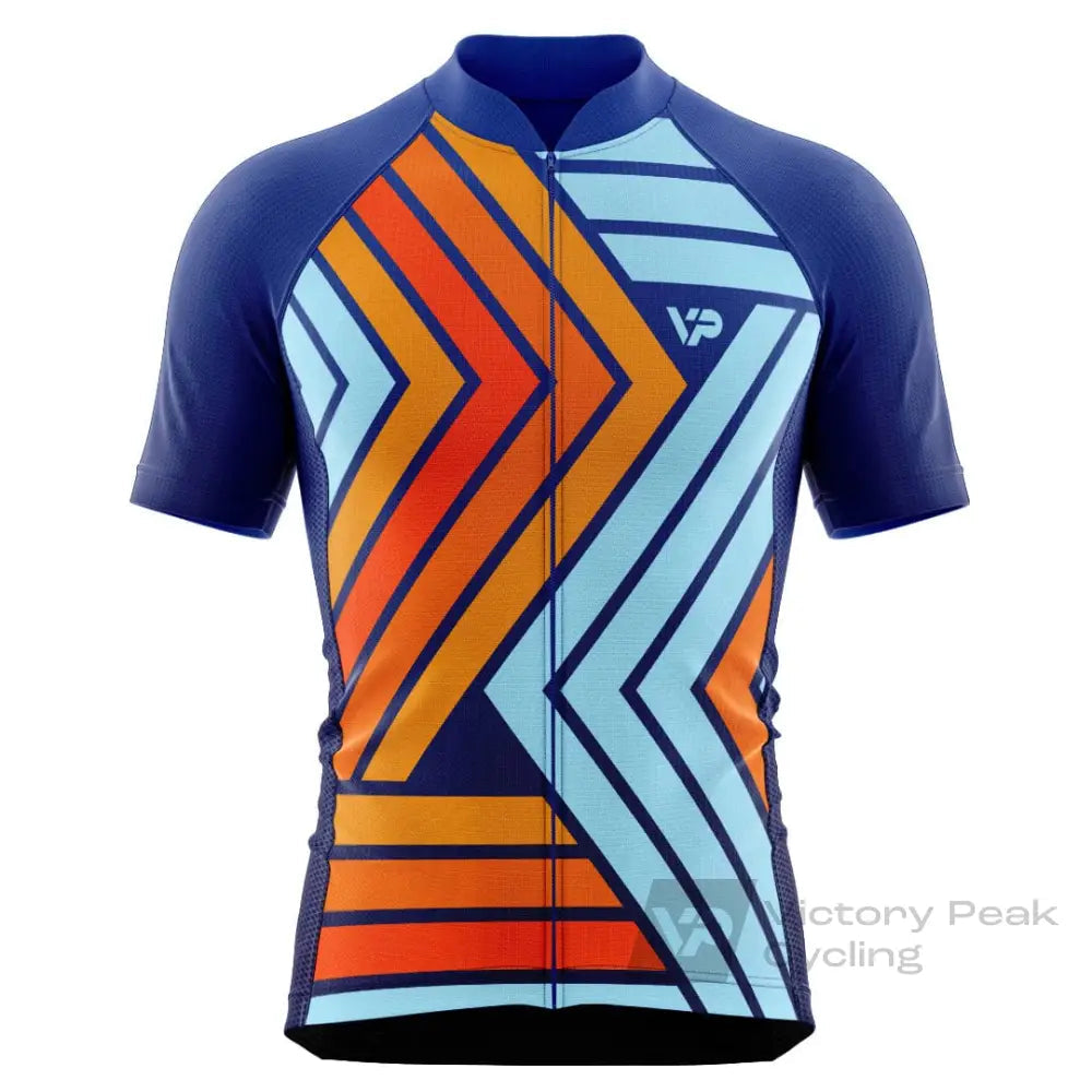 Blue Orange Cycling Jersey VP5 Victory Peak Cycling