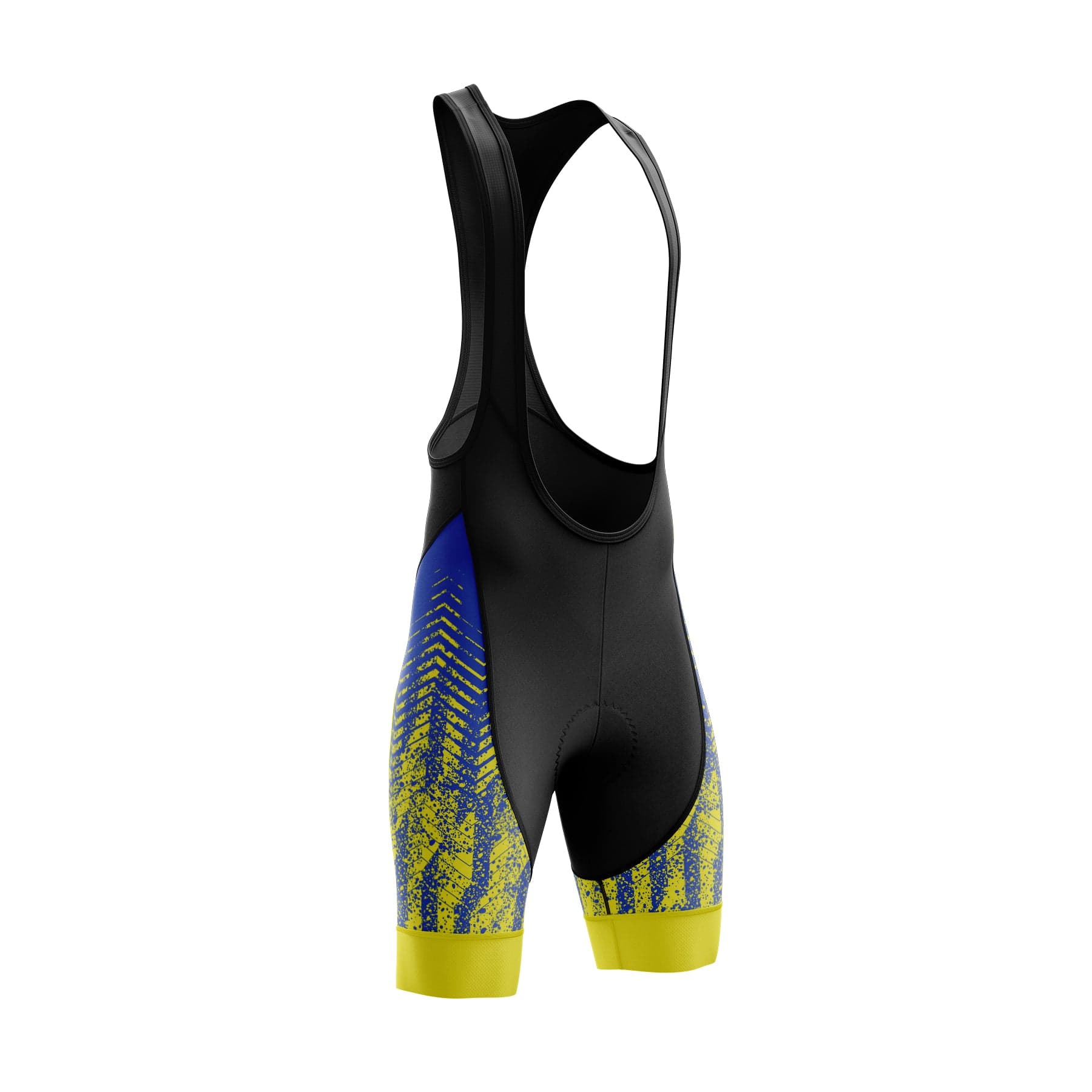Blue Yellow Cycling Bib Shorts Victory Peak Cycling