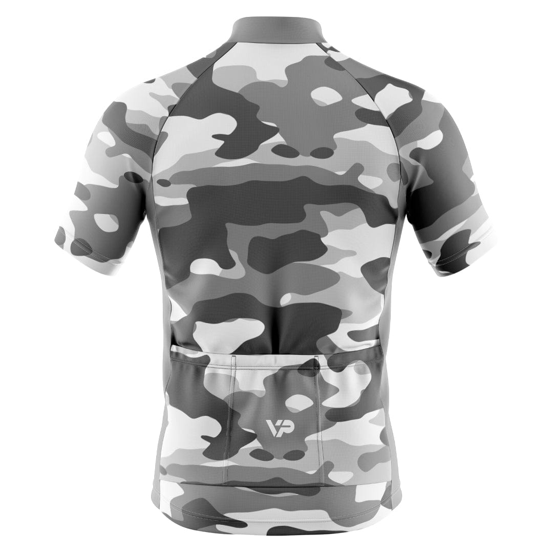 Victory Peak Best Mens Grey Camouflage Cycling Jersey