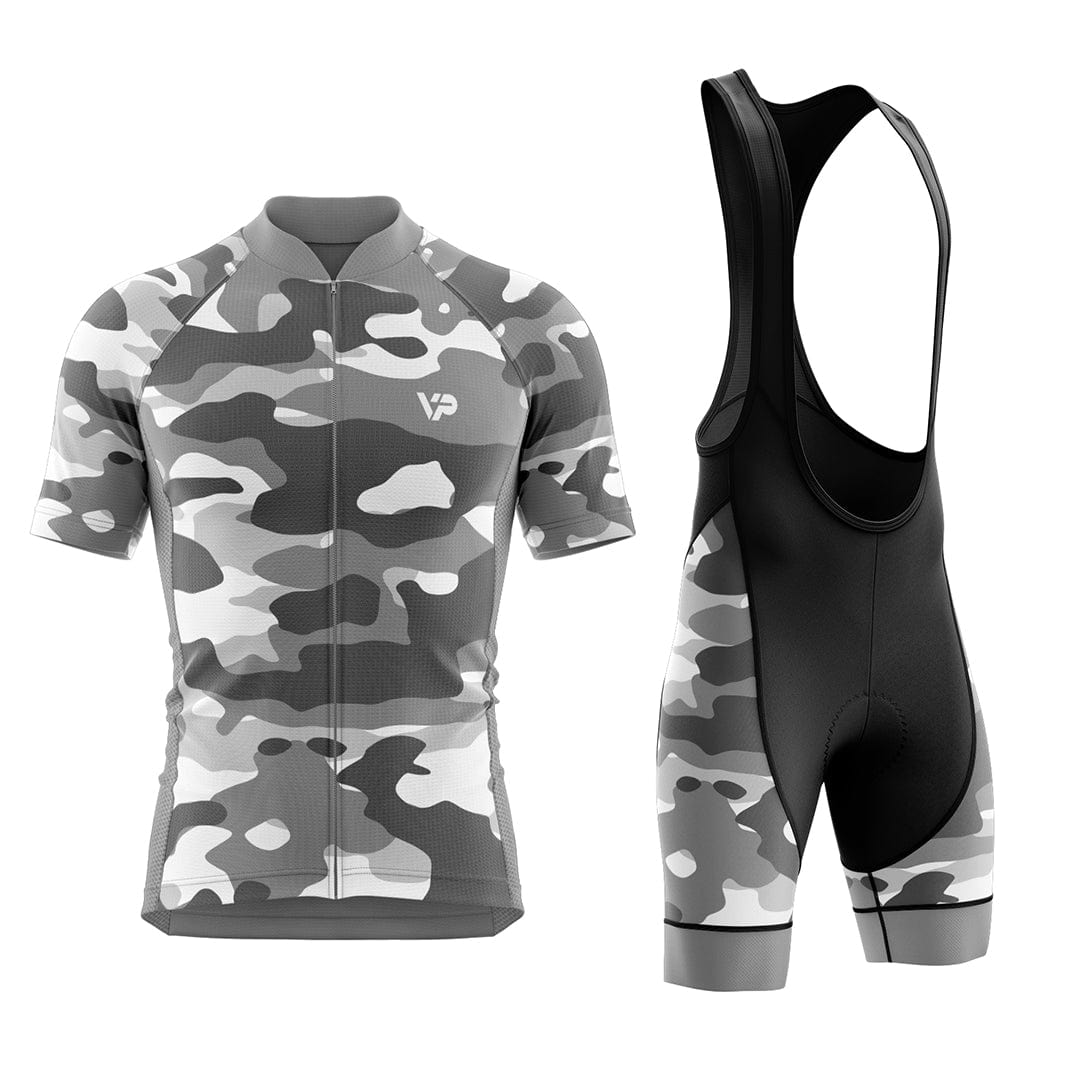 Grey Camouflage Cycling Kit Victory Peak Cycling