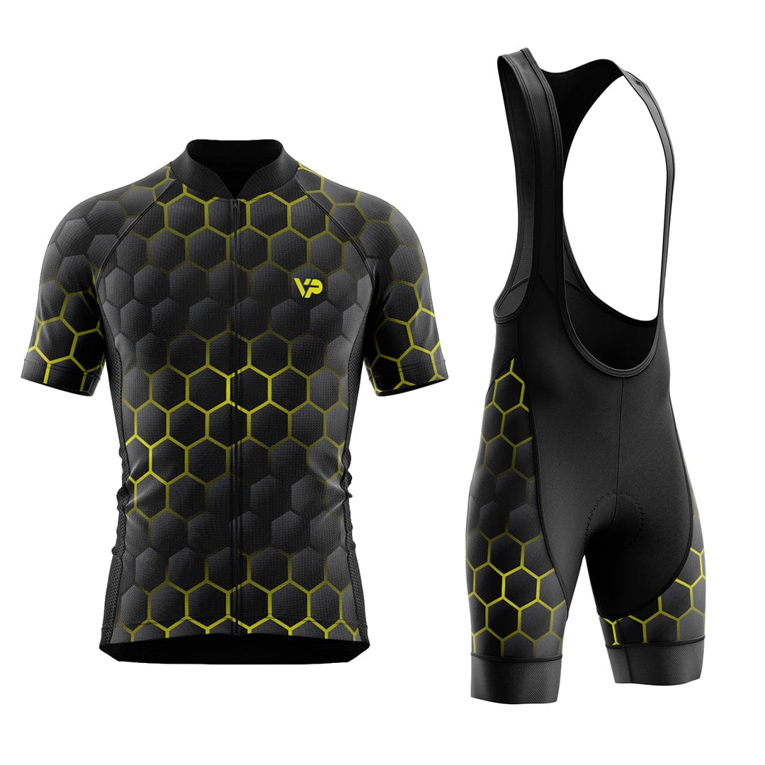 Hexagon Cycling Kit - Yellow Victory Peak Cycling
