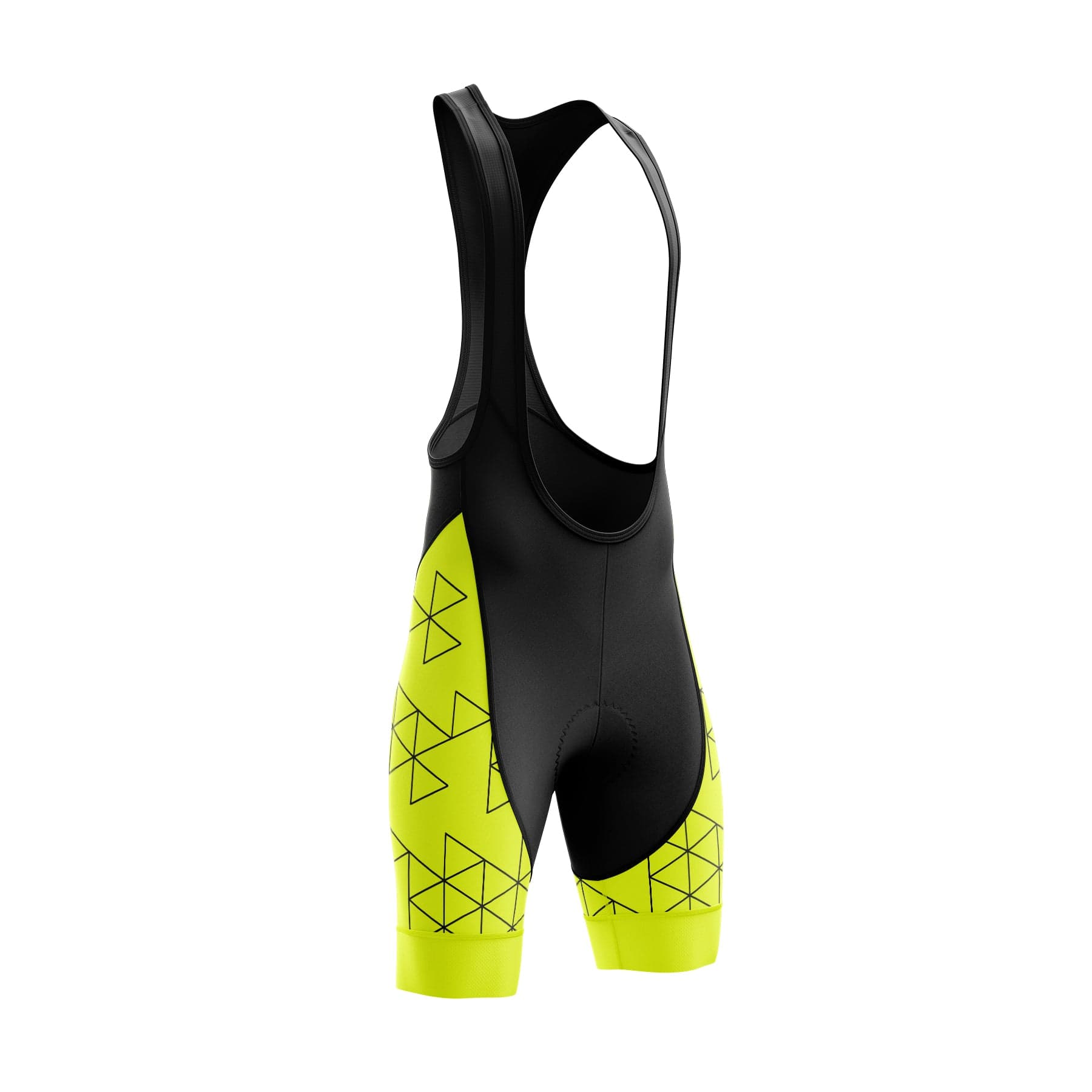 Hi Viz Cycling Bib Shorts - Yellow Victory Peak Cycling