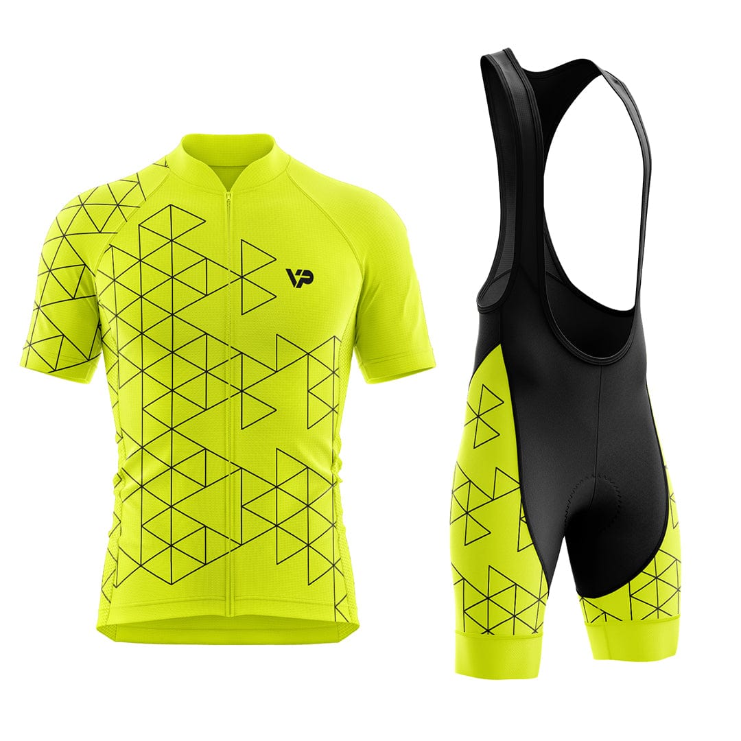 Hi Viz Cycling Kit - Yellow Victory Peak Cycling