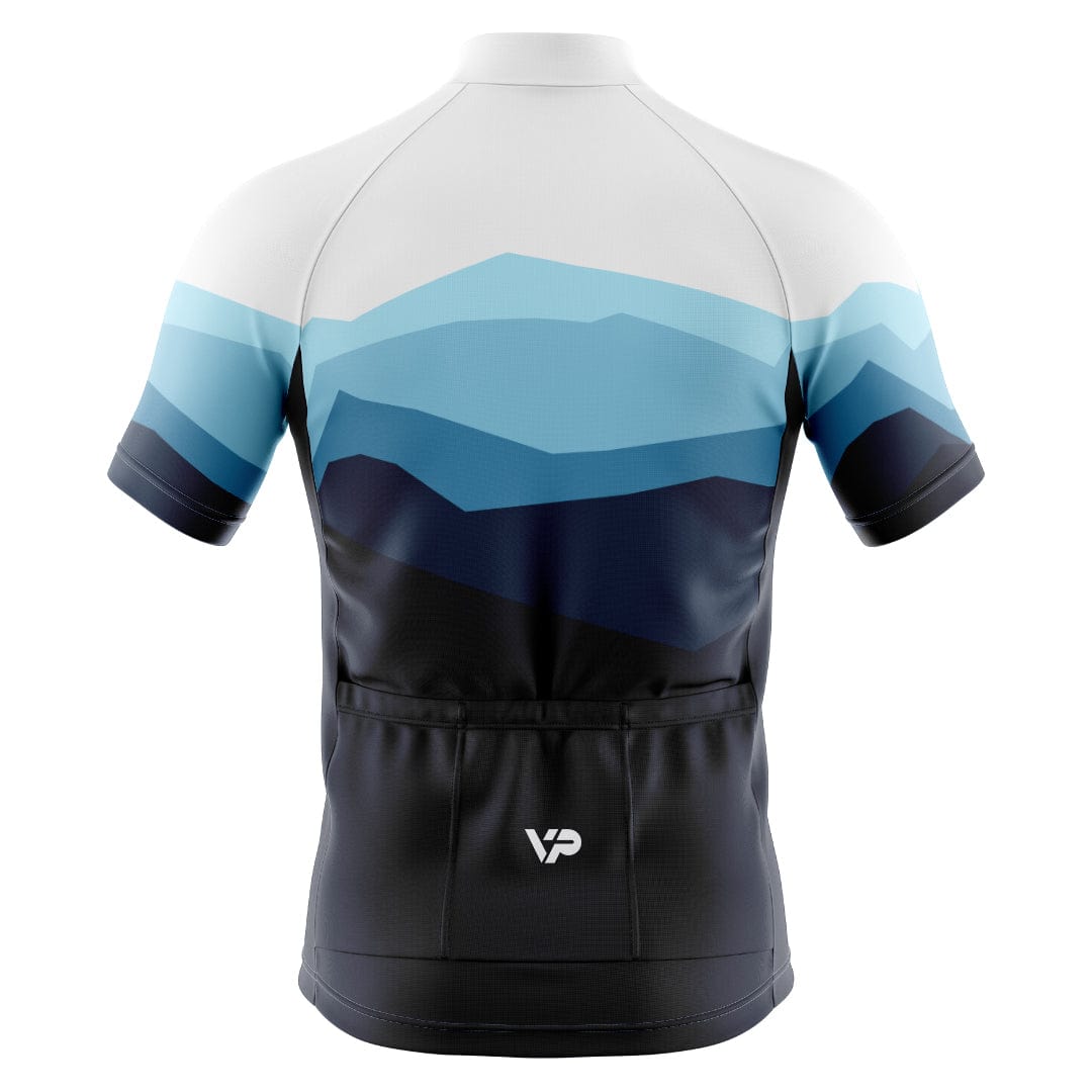 Victory Peak Best Mens Mountains Cycling Jersey - Blue