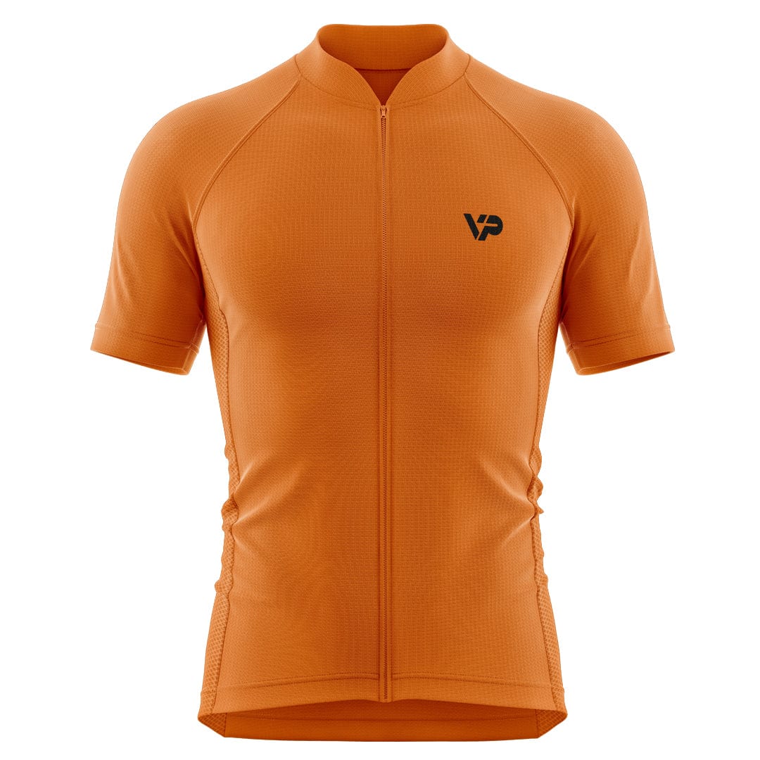 Orange Cycling Jersey Victory Peak Cycling