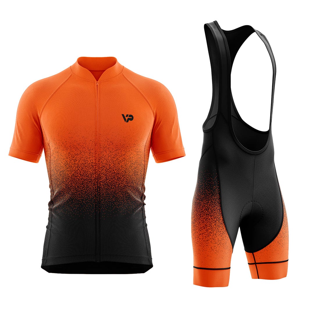 Orange Gradient Cycling Kit Victory Peak Cycling