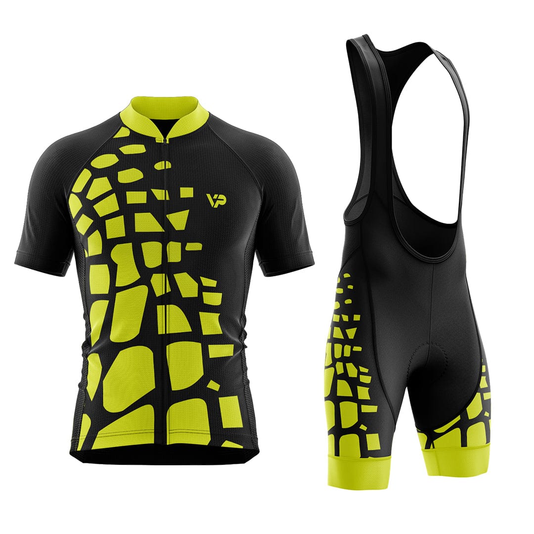 Unique Cycling Kit VP14 - Yellow Victory Peak Cycling
