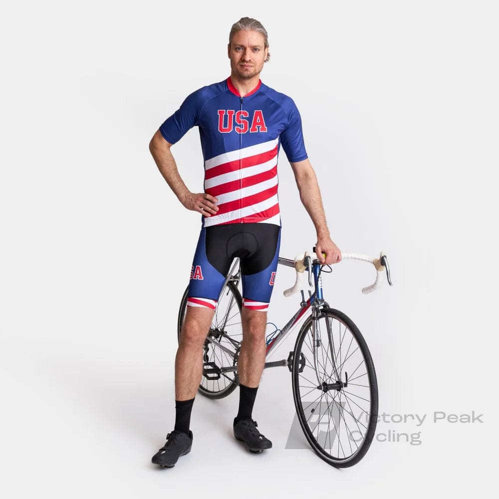 Victory Peak Best Mens USA Cycling Jersey
