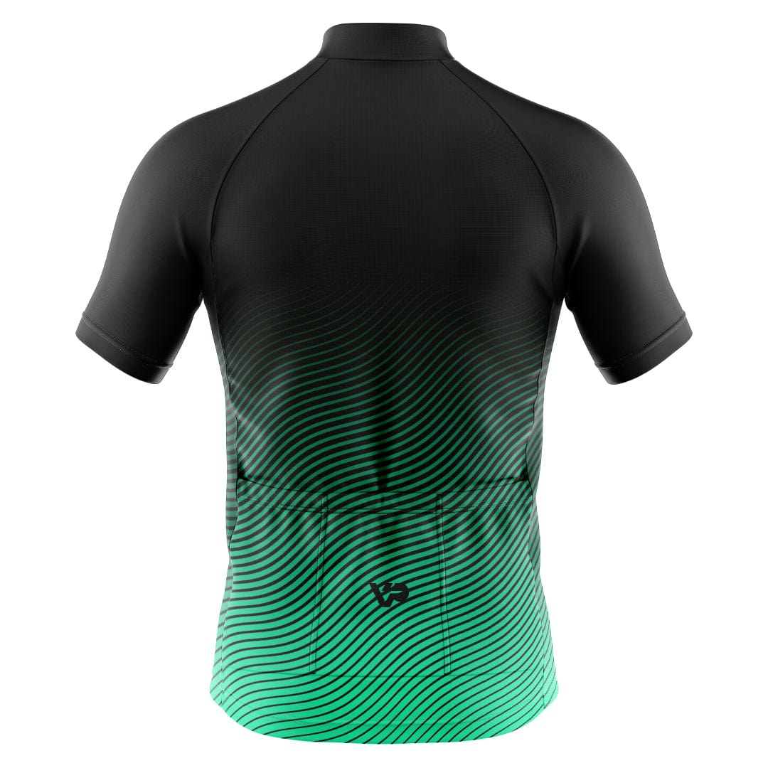 Victory Peak Best Mens Wave Cycling Jersey - Turquoise