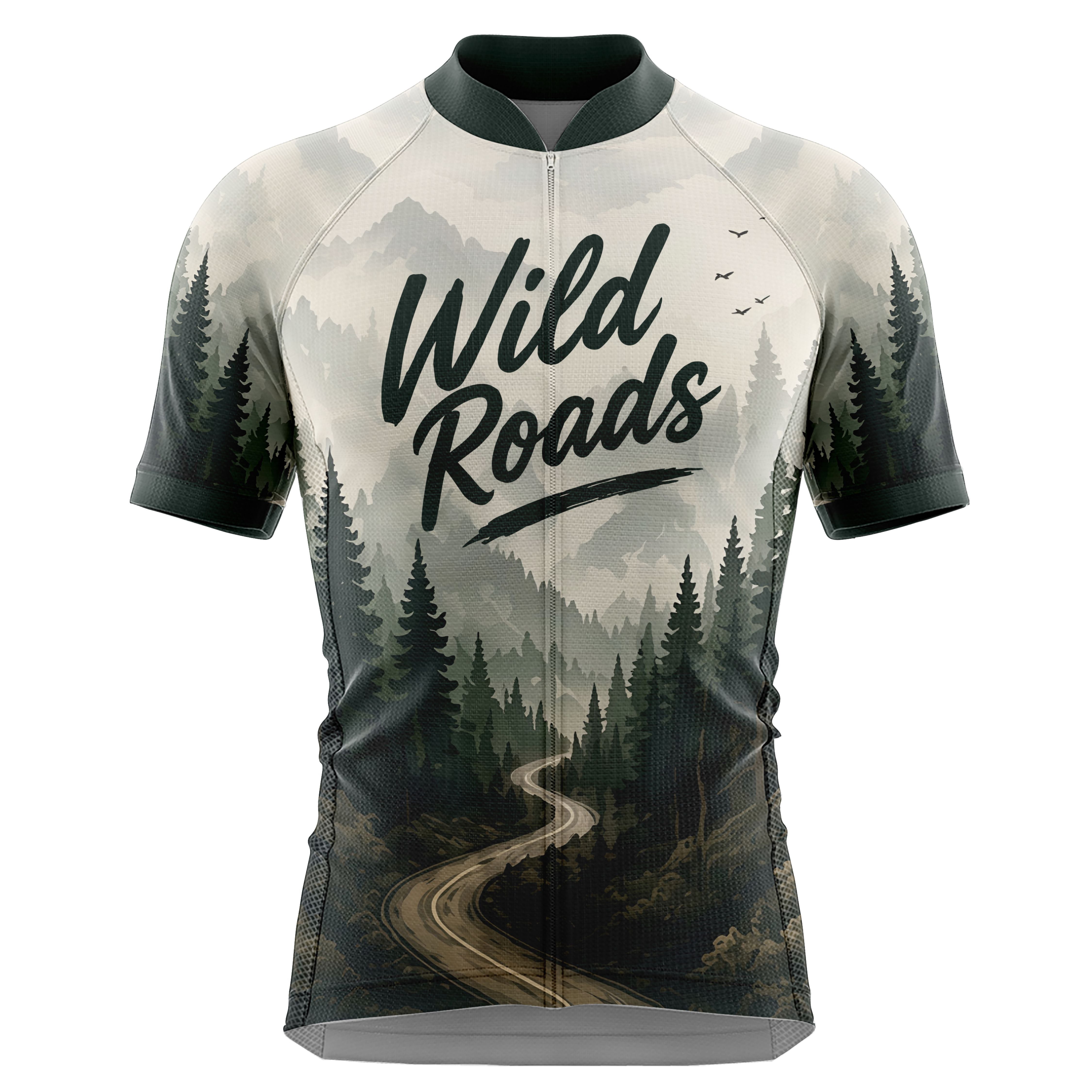 Schwarzes Radsporttrikot VP1