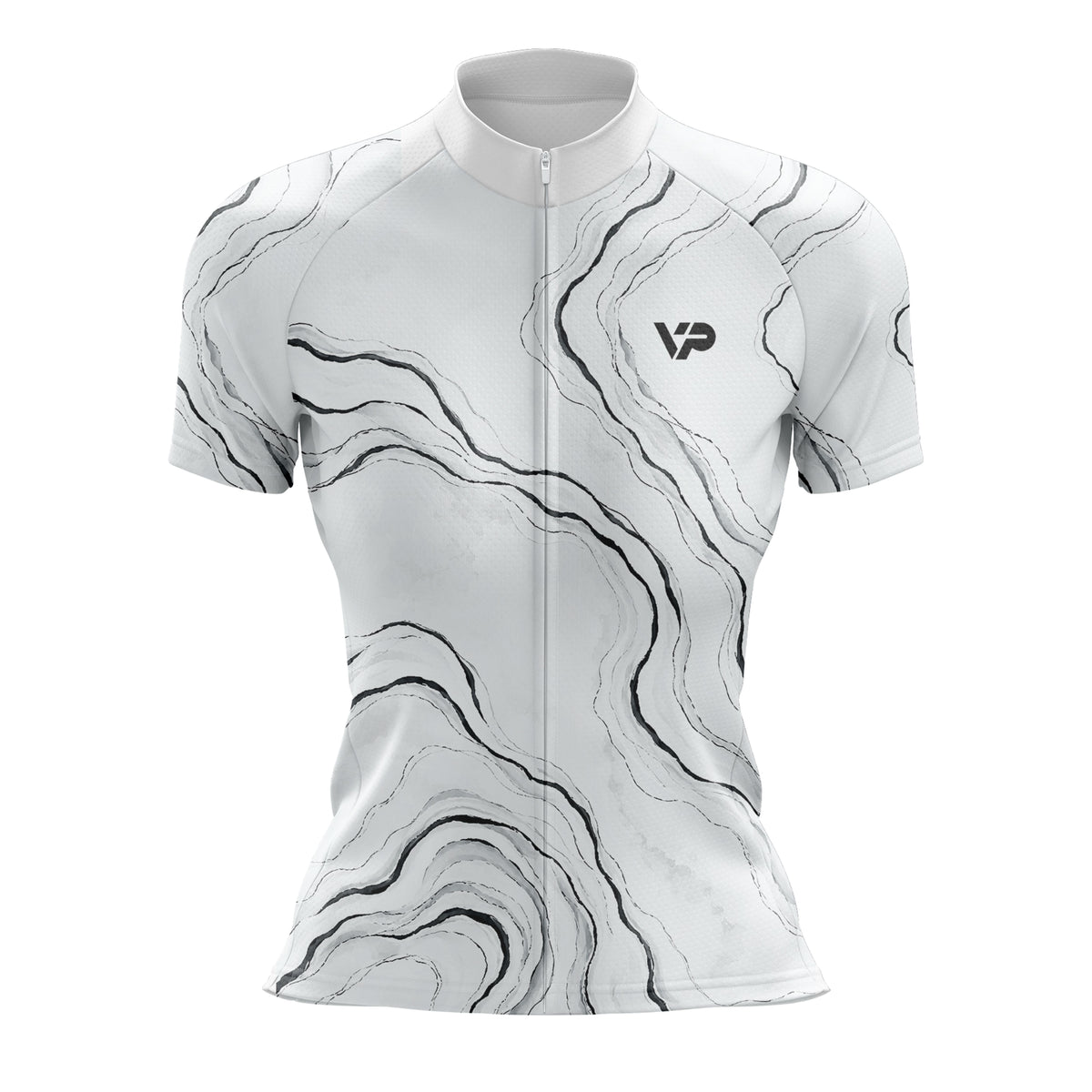 Women's White WavesCycling Jersey
