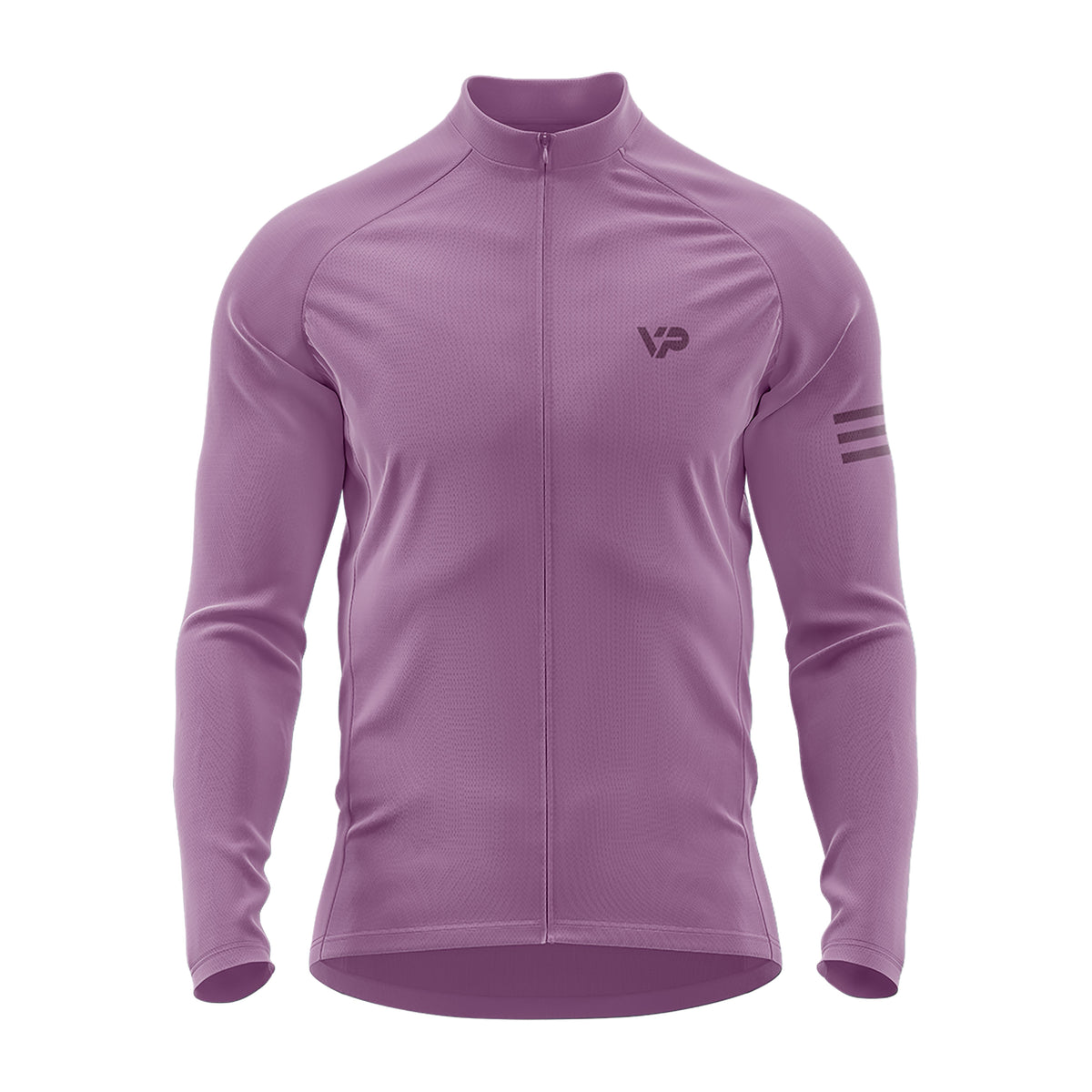 Vintage Mauve Long Sleeve Cycling Jersey
