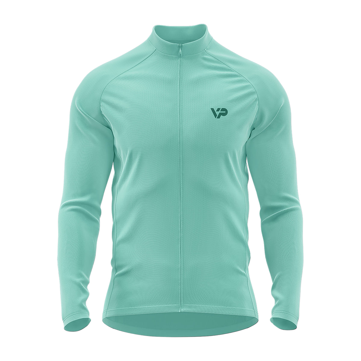 Schwarzes Langarm -Radsporttrikot