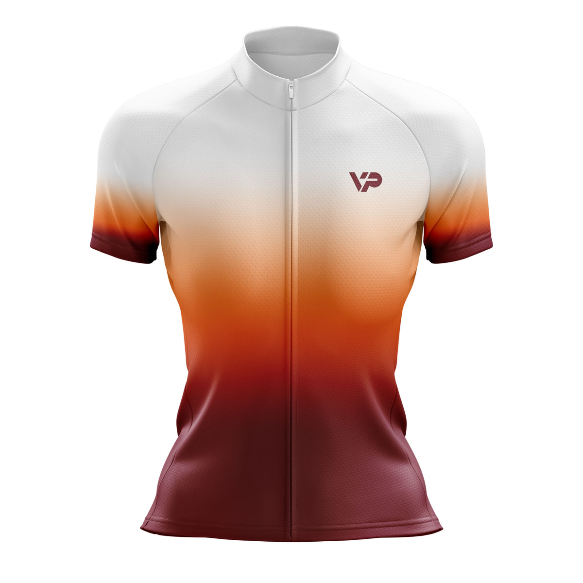 Women's Orange Gradient Cycling Kit