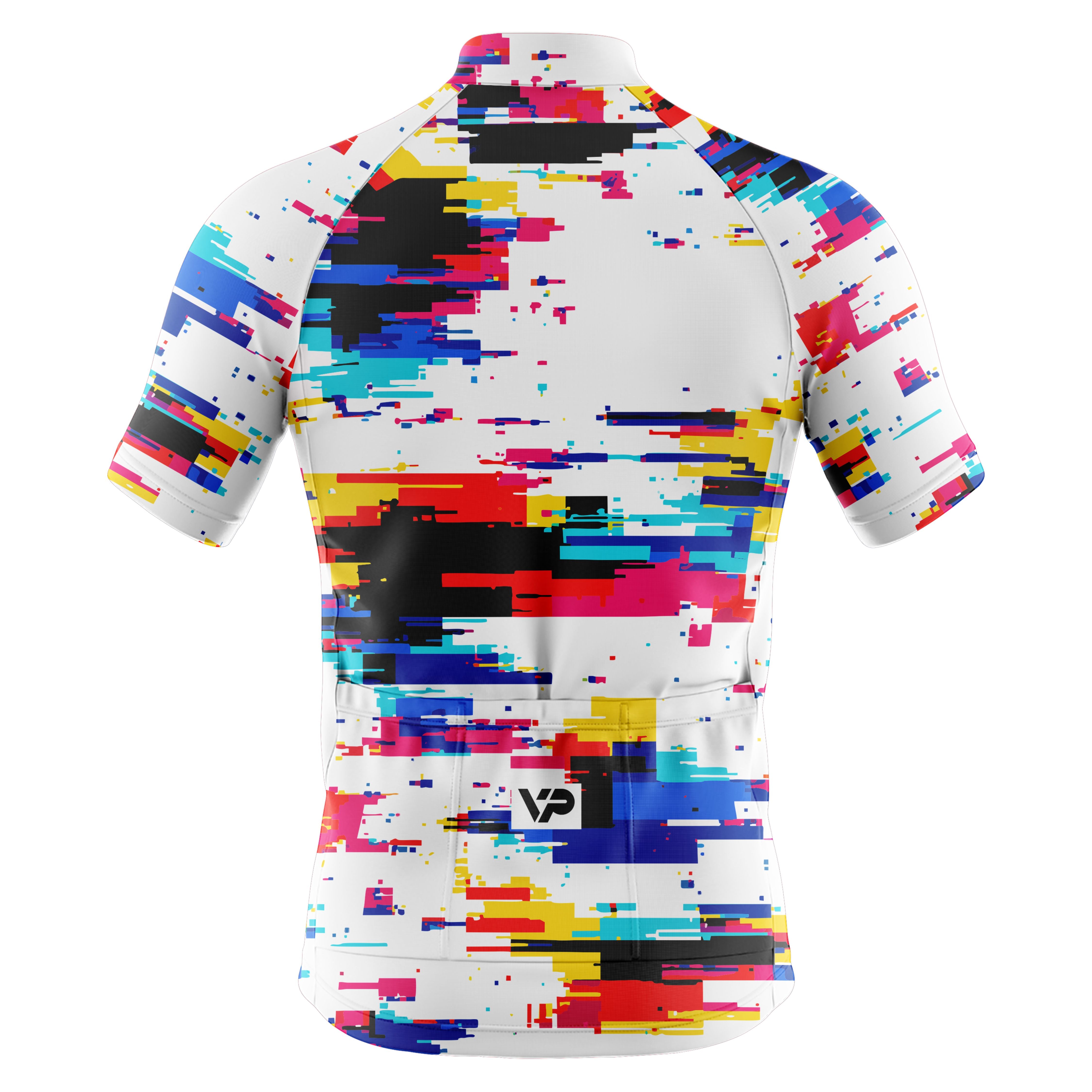 White Pixel Cycling Jersey