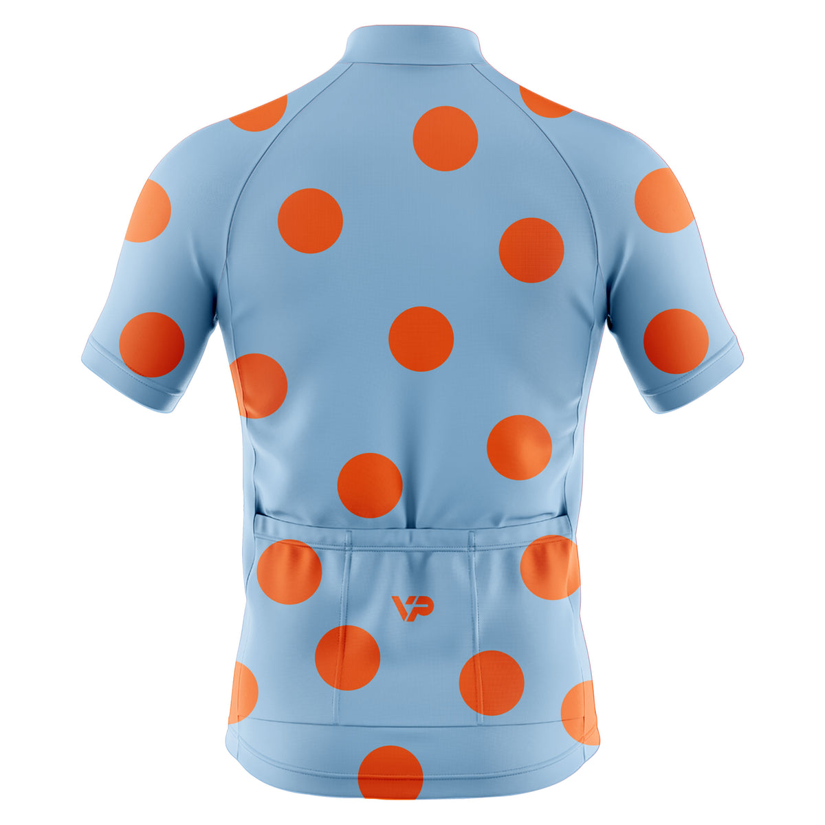 Light Blue Dots Cycling Kit