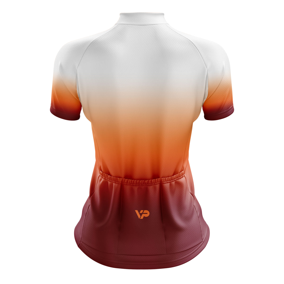 Women's Orange Gradient Cycling Kit